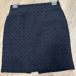 Antonio Melani Navy seersucker lined skirt